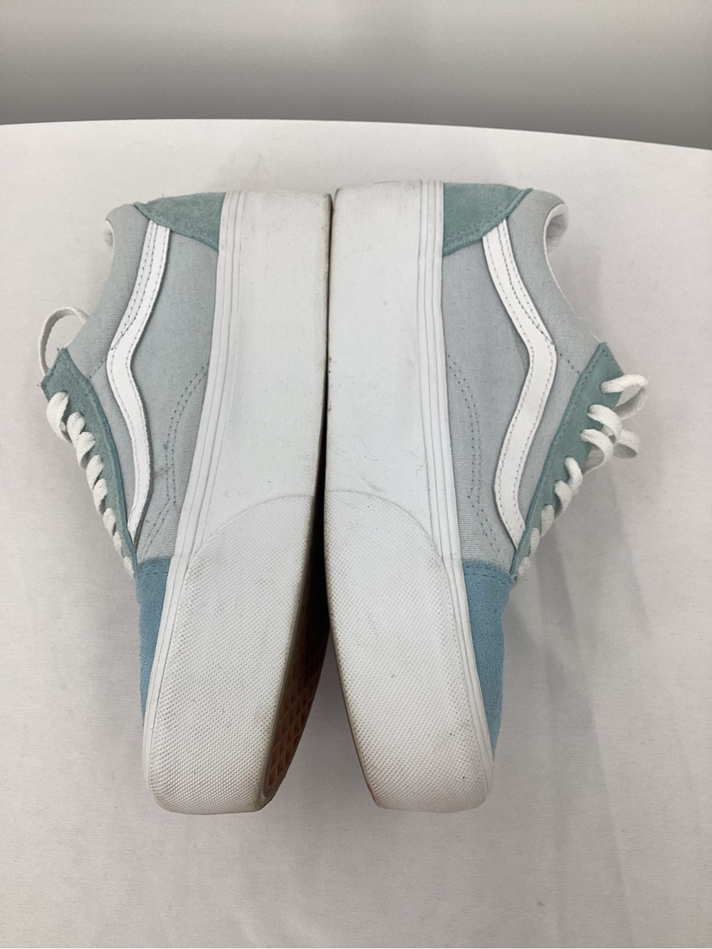 Vans Suede Platform Low-Top Sneakers in Light Blue - Picture 6 of 10